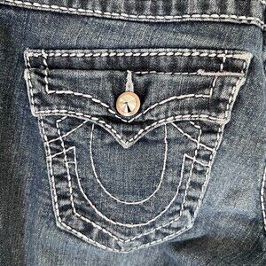TRUE RELIGION SKINNY SWAROVSKI CRYSTAL JEANS 28x30